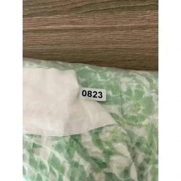 April Cornell Women's S/M Green Textured Robe Kimono Tie Long Sleeve Floral - Picture 10 of 10